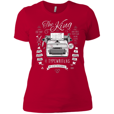 T-Shirts Red / X-Small The King of Typewriters Women's Premium T-Shirt