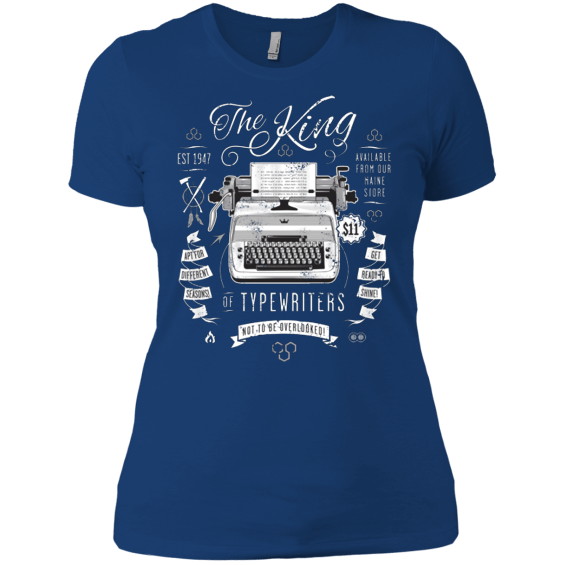 T-Shirts Royal / X-Small The King of Typewriters Women's Premium T-Shirt