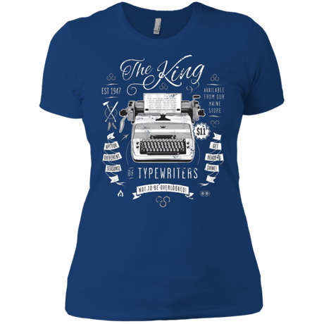 T-Shirts Royal / X-Small The King of Typewriters Women's Premium T-Shirt