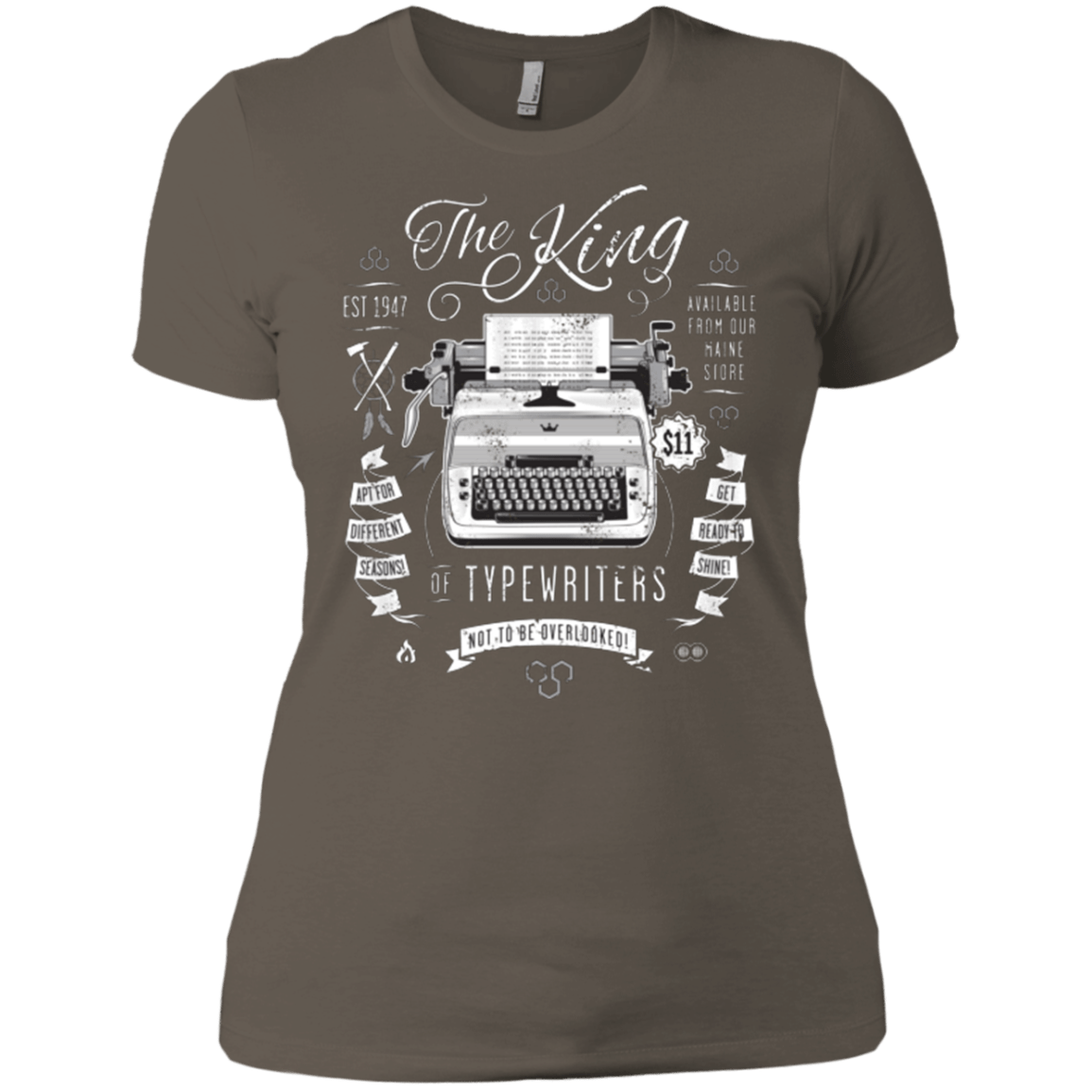 T-Shirts Warm Grey / X-Small The King of Typewriters Women's Premium T-Shirt