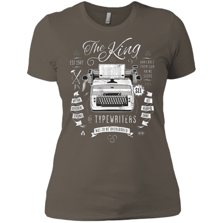 T-Shirts Warm Grey / X-Small The King of Typewriters Women's Premium T-Shirt