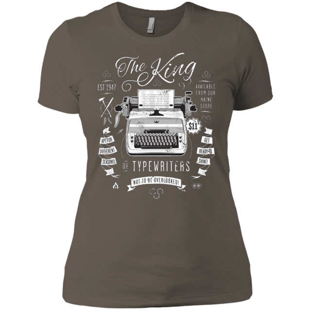T-Shirts Warm Grey / X-Small The King of Typewriters Women's Premium T-Shirt