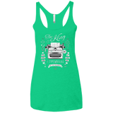 T-Shirts Envy / X-Small The King of Typewriters Women's Triblend Racerback Tank