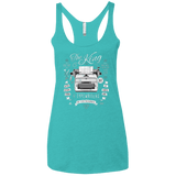 T-Shirts Tahiti Blue / X-Small The King of Typewriters Women's Triblend Racerback Tank
