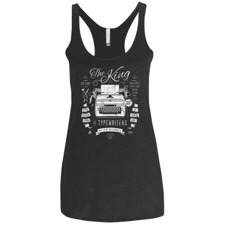 T-Shirts Vintage Black / X-Small The King of Typewriters Women's Triblend Racerback Tank