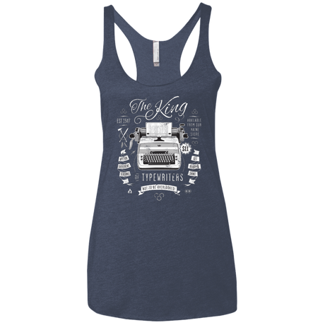 T-Shirts Vintage Navy / X-Small The King of Typewriters Women's Triblend Racerback Tank