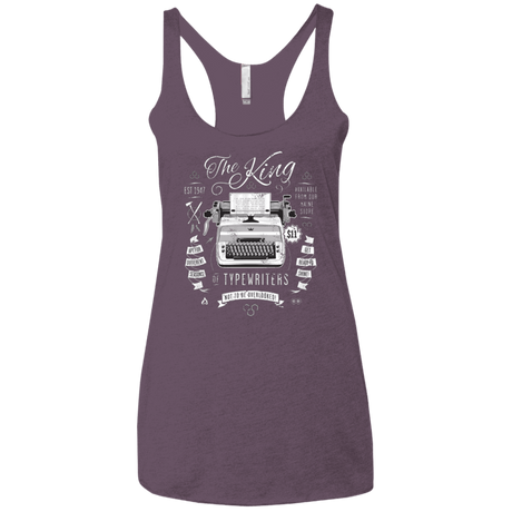 T-Shirts Vintage Purple / X-Small The King of Typewriters Women's Triblend Racerback Tank