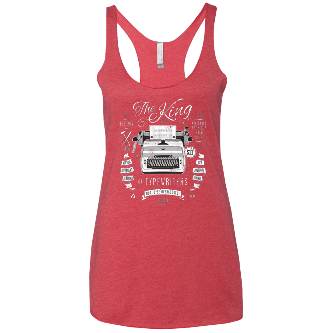 T-Shirts Vintage Red / X-Small The King of Typewriters Women's Triblend Racerback Tank