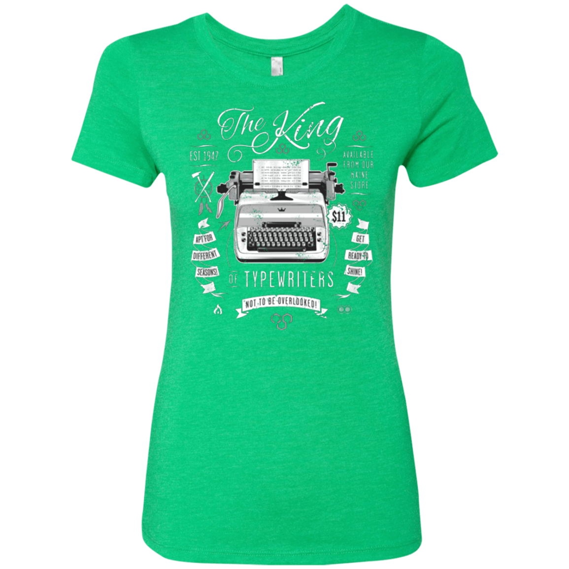 T-Shirts Envy / Small The King of Typewriters Women's Triblend T-Shirt