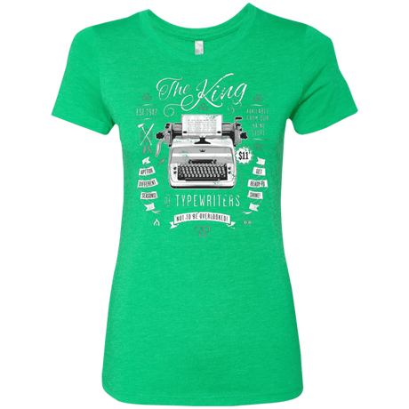 T-Shirts Envy / Small The King of Typewriters Women's Triblend T-Shirt