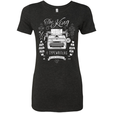 T-Shirts Vintage Black / Small The King of Typewriters Women's Triblend T-Shirt