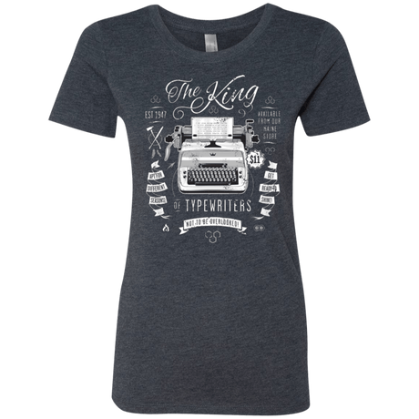 T-Shirts Vintage Navy / Small The King of Typewriters Women's Triblend T-Shirt