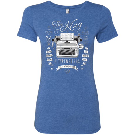 T-Shirts Vintage Royal / Small The King of Typewriters Women's Triblend T-Shirt