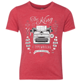 T-Shirts Vintage Red / YXS The King of Typewriters Youth Triblend T-Shirt