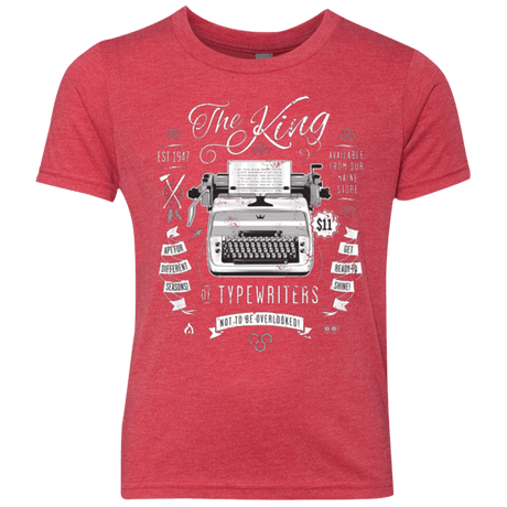 T-Shirts Vintage Red / YXS The King of Typewriters Youth Triblend T-Shirt