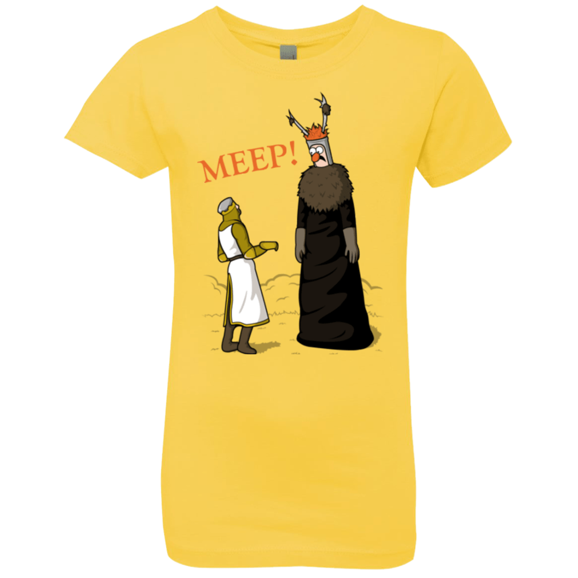T-Shirts Vibrant Yellow / YXS The Knight Who Says MEEP Girls Premium T-Shirt