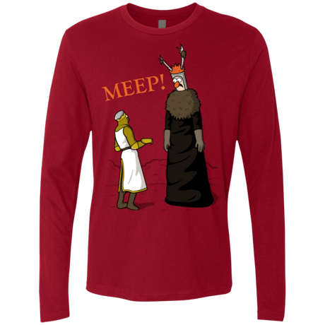 T-Shirts Cardinal / Small The Knight Who Says MEEP Men's Premium Long Sleeve