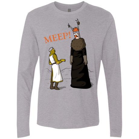 T-Shirts Heather Grey / Small The Knight Who Says MEEP Men's Premium Long Sleeve