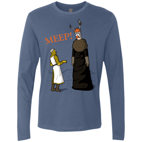 T-Shirts Indigo / Small The Knight Who Says MEEP Men's Premium Long Sleeve