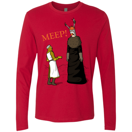 T-Shirts Red / Small The Knight Who Says MEEP Men's Premium Long Sleeve