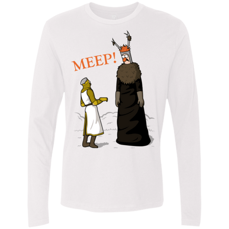 T-Shirts White / Small The Knight Who Says MEEP Men's Premium Long Sleeve