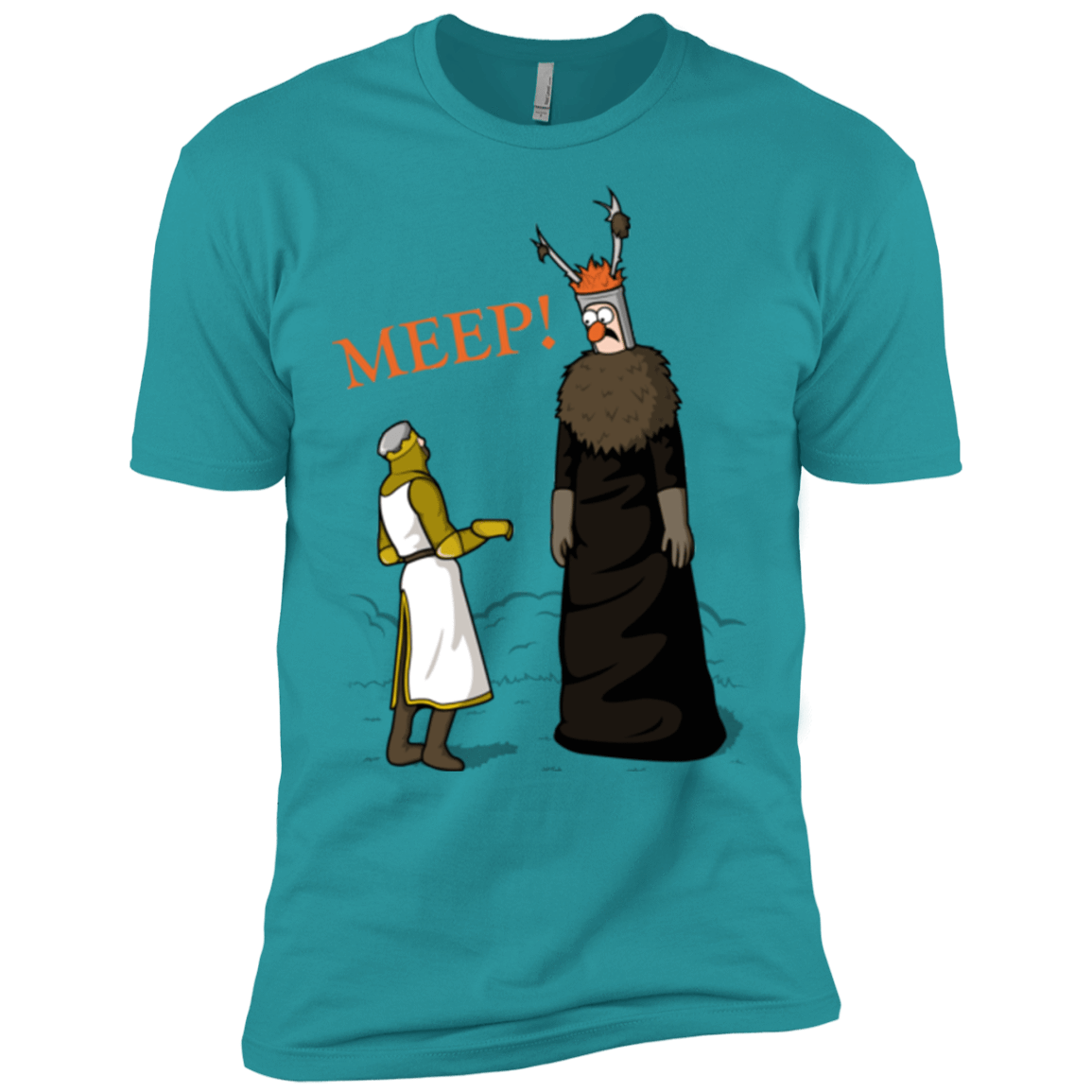 T-Shirts Tahiti Blue / X-Small The Knight Who Says MEEP Men's Premium T-Shirt