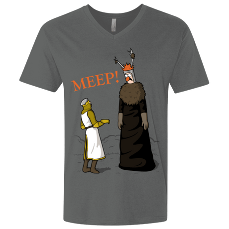 T-Shirts Heavy Metal / X-Small The Knight Who Says MEEP Men's Premium V-Neck