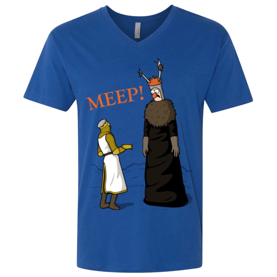 T-Shirts Royal / X-Small The Knight Who Says MEEP Men's Premium V-Neck
