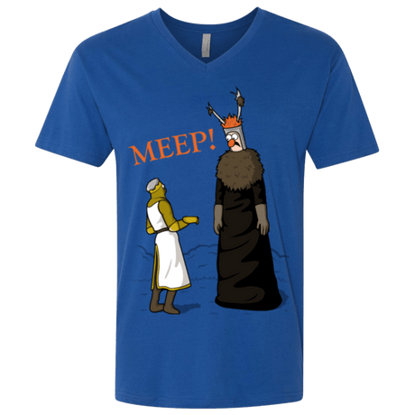 T-Shirts Royal / X-Small The Knight Who Says MEEP Men's Premium V-Neck