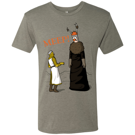 T-Shirts Venetian Grey / Small The Knight Who Says MEEP Men's Triblend T-Shirt