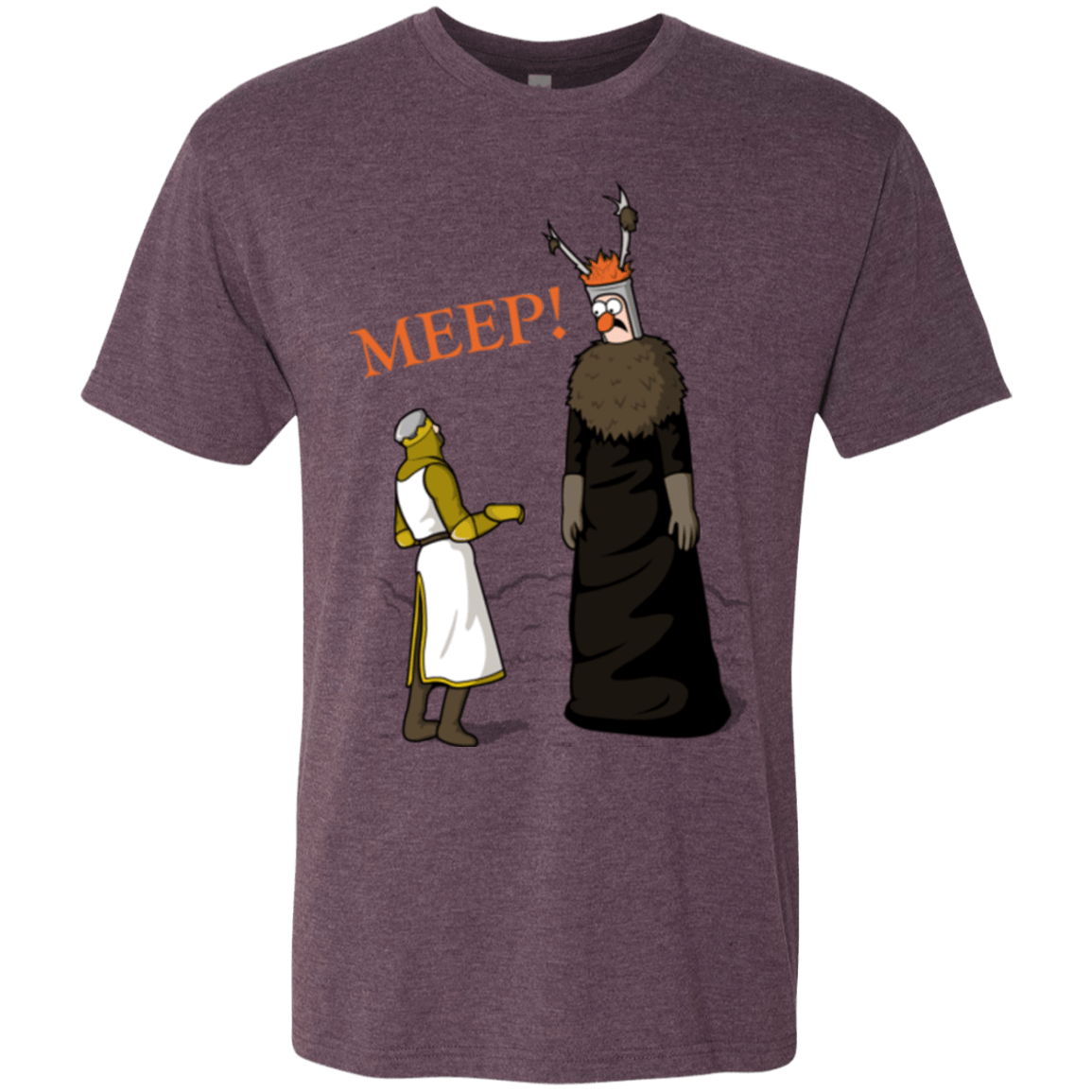 T-Shirts Vintage Purple / Small The Knight Who Says MEEP Men's Triblend T-Shirt