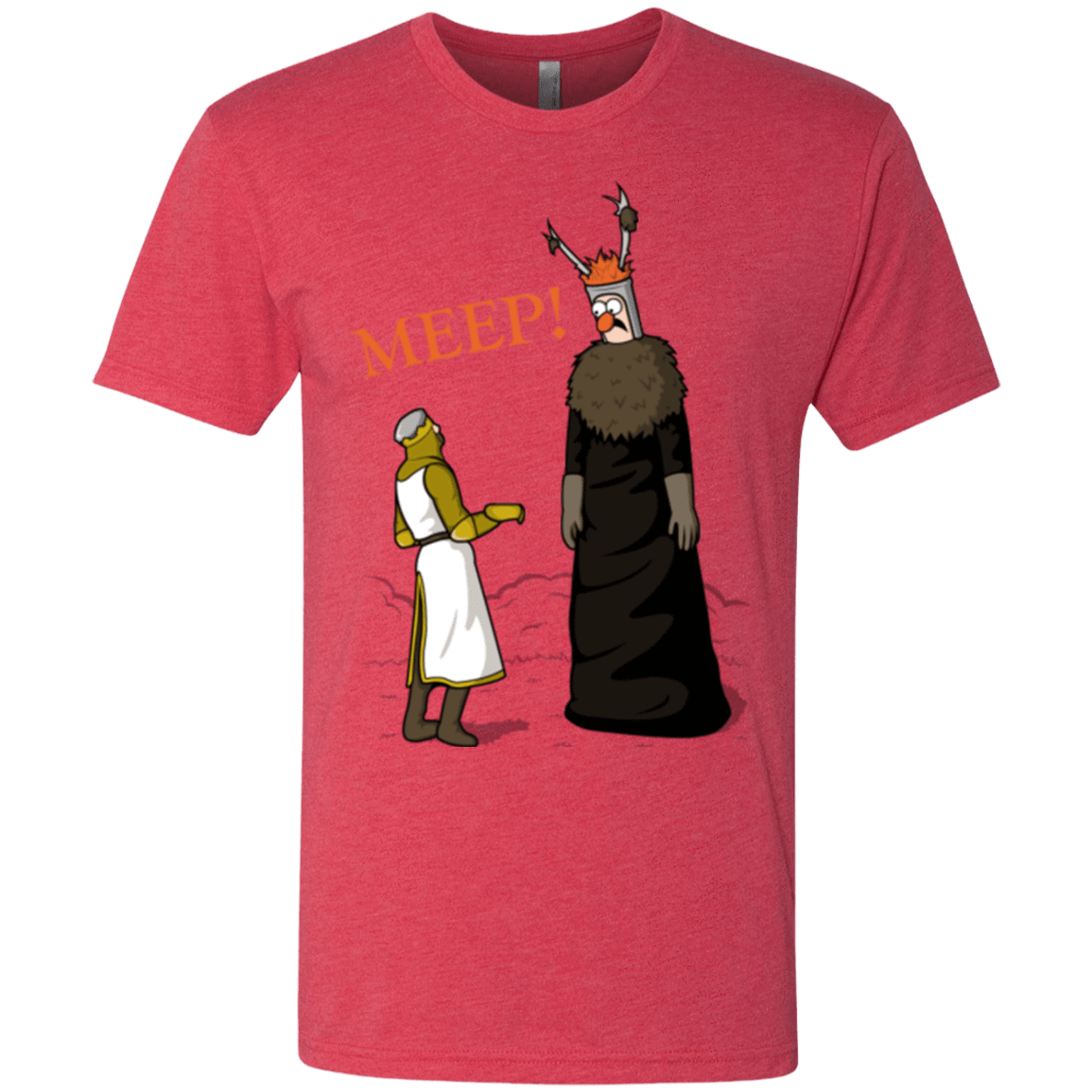 T-Shirts Vintage Red / Small The Knight Who Says MEEP Men's Triblend T-Shirt