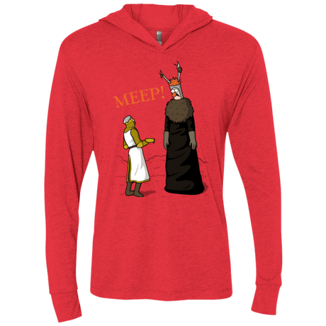 T-Shirts Vintage Red / X-Small The Knight Who Says MEEP Triblend Long Sleeve Hoodie Tee