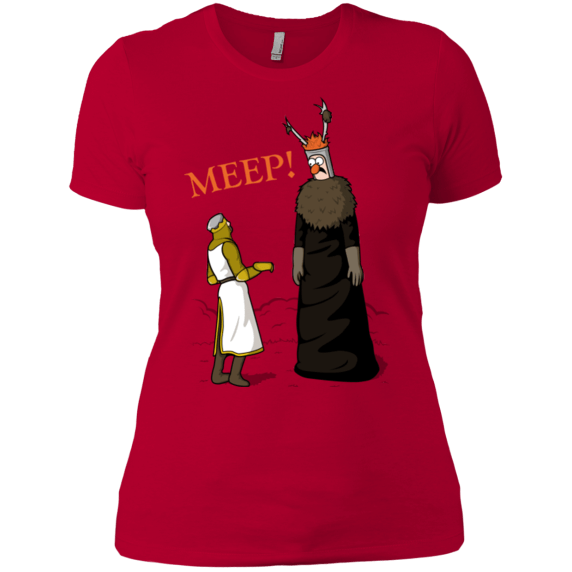 T-Shirts Red / X-Small The Knight Who Says MEEP Women's Premium T-Shirt