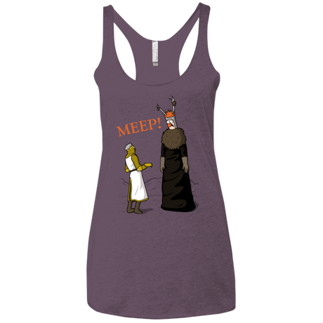 T-Shirts Vintage Purple / X-Small The Knight Who Says MEEP Women's Triblend Racerback Tank