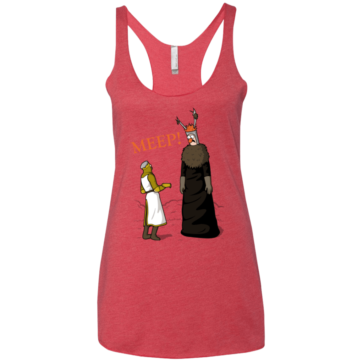 T-Shirts Vintage Red / X-Small The Knight Who Says MEEP Women's Triblend Racerback Tank
