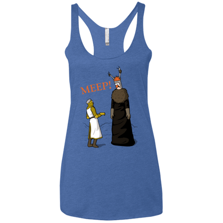 T-Shirts Vintage Royal / X-Small The Knight Who Says MEEP Women's Triblend Racerback Tank