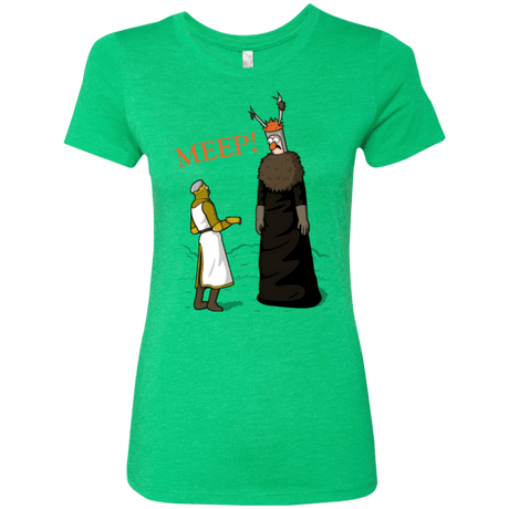 T-Shirts Envy / Small The Knight Who Says MEEP Women's Triblend T-Shirt