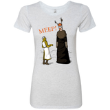 T-Shirts Heather White / Small The Knight Who Says MEEP Women's Triblend T-Shirt