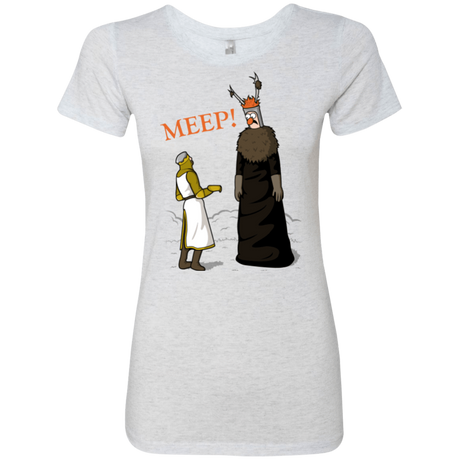 T-Shirts Heather White / Small The Knight Who Says MEEP Women's Triblend T-Shirt