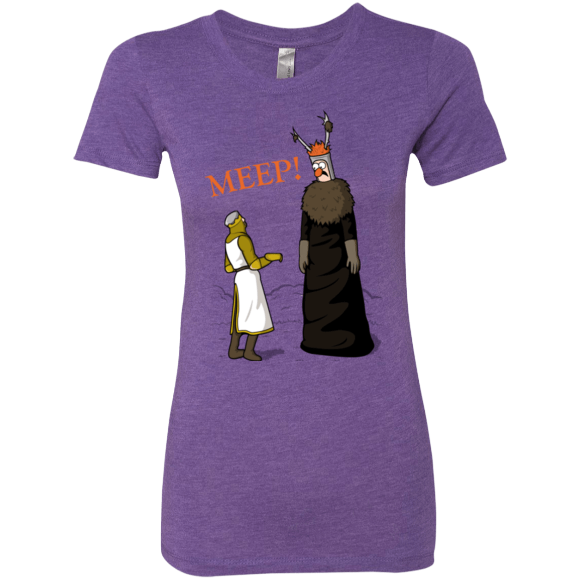 T-Shirts Purple Rush / Small The Knight Who Says MEEP Women's Triblend T-Shirt