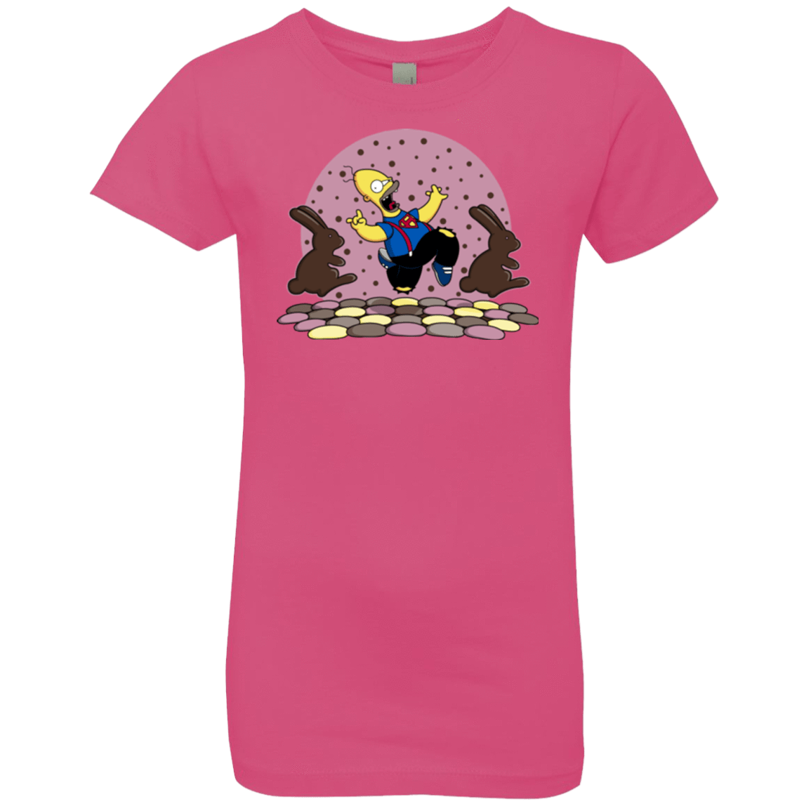 T-Shirts Hot Pink / YXS The Land of Chocolate Girls Premium T-Shirt