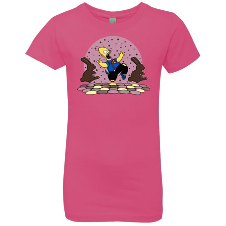 T-Shirts Hot Pink / YXS The Land of Chocolate Girls Premium T-Shirt