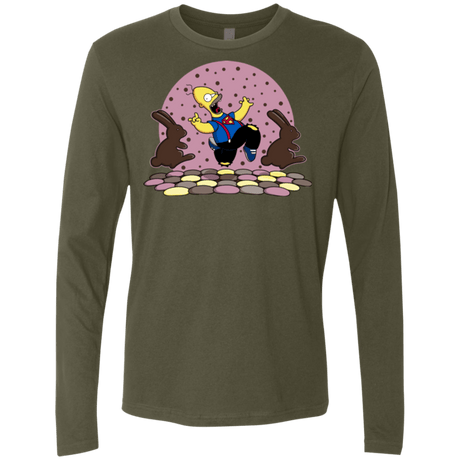 T-Shirts Military Green / Small The Land of Chocolate Men's Premium Long Sleeve