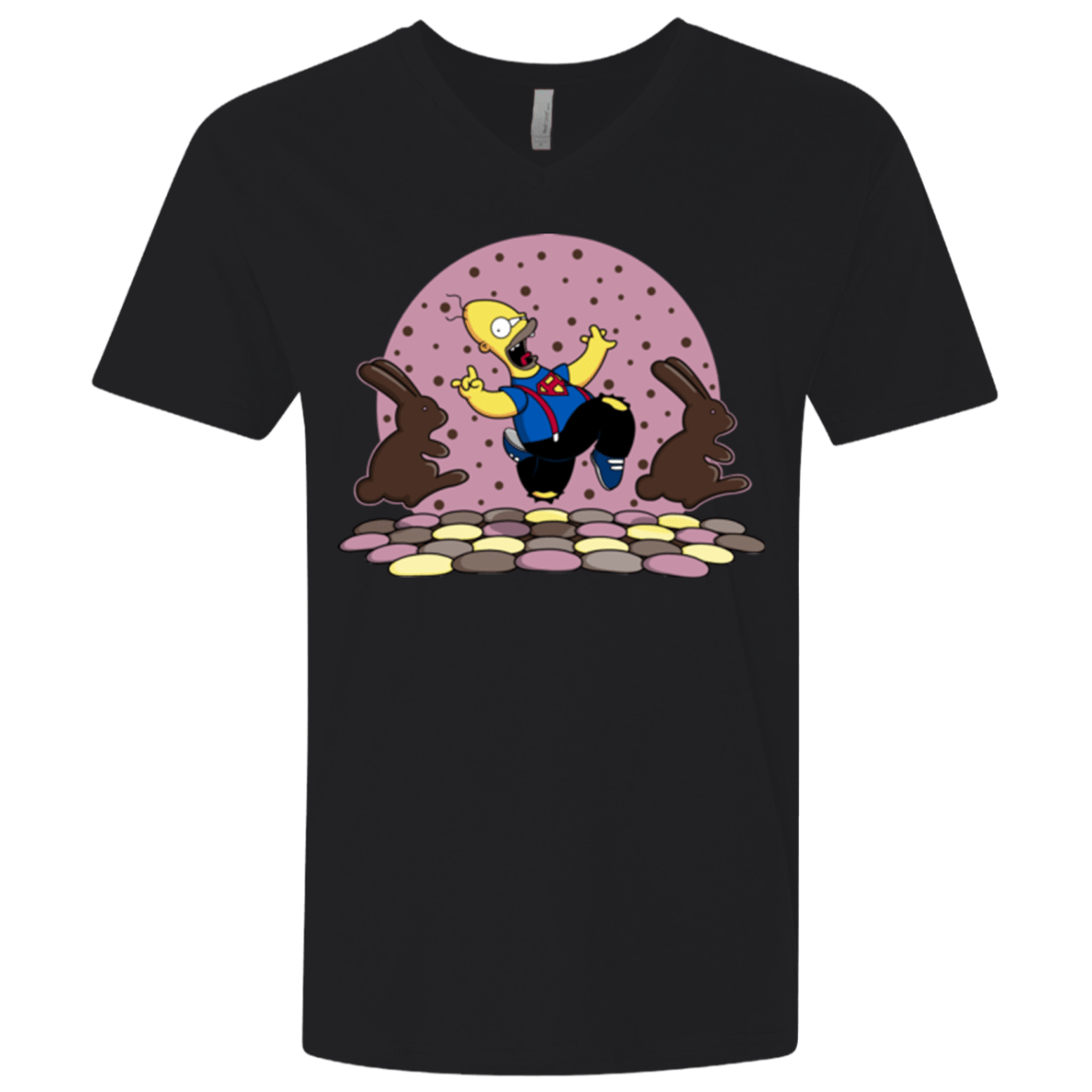 T-Shirts Black / X-Small The Land of Chocolate Men's Premium V-Neck