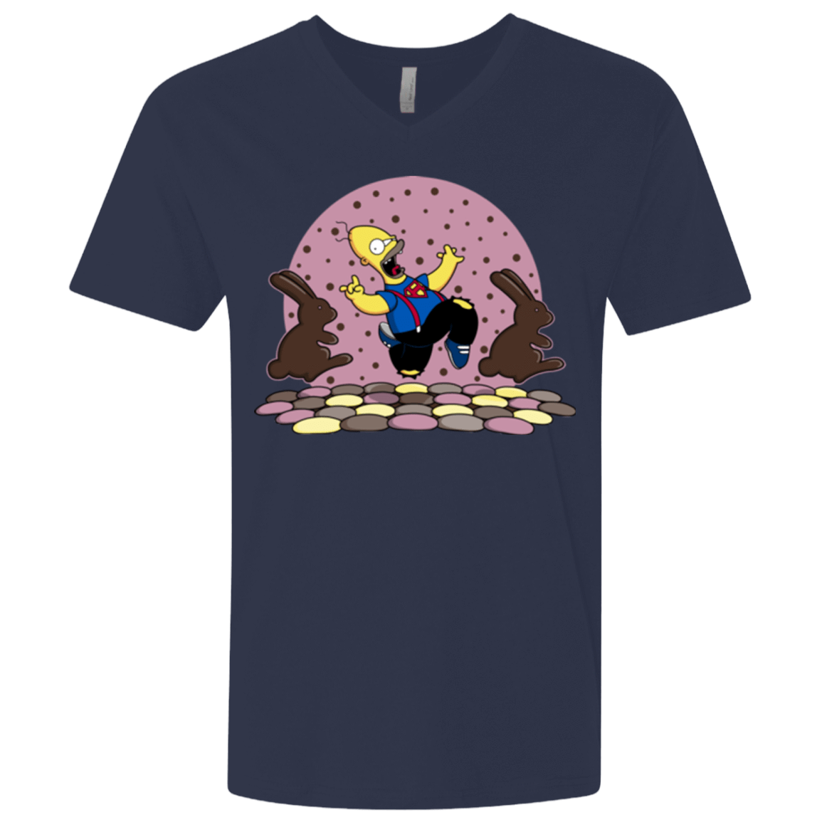 T-Shirts Midnight Navy / X-Small The Land of Chocolate Men's Premium V-Neck