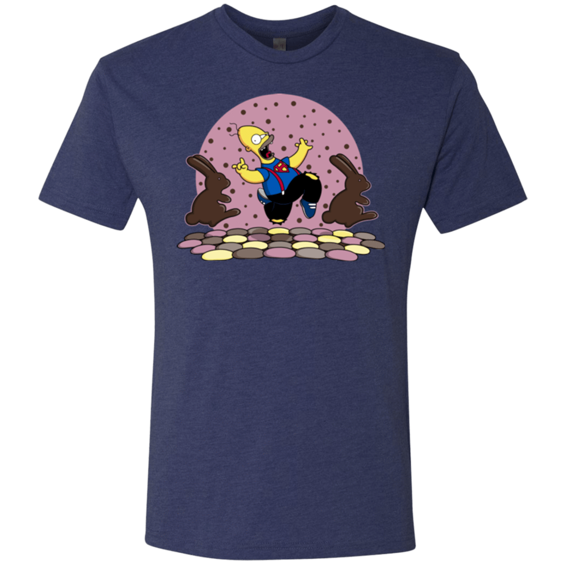 T-Shirts Vintage Navy / Small The Land of Chocolate Men's Triblend T-Shirt