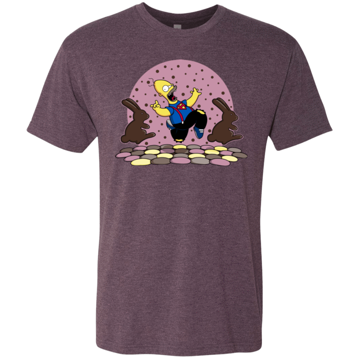 T-Shirts Vintage Purple / Small The Land of Chocolate Men's Triblend T-Shirt