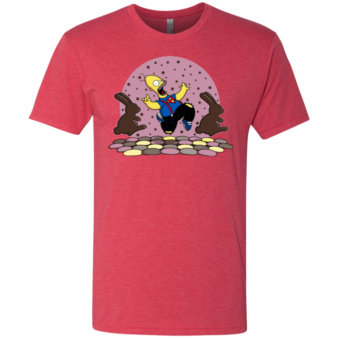 T-Shirts Vintage Red / Small The Land of Chocolate Men's Triblend T-Shirt