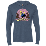 T-Shirts Indigo / X-Small The Land of Chocolate Triblend Long Sleeve Hoodie Tee